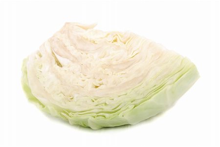 ergonom (artist) - White cabbage cut on a white background Photographie de stock - Aubaine LD & Abonnement, Code: 400-04804796