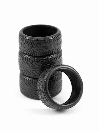simsearch:400-04746076,k - Low profile tires isolated on white background Stock Photo - Budget Royalty-Free & Subscription, Code: 400-04804848
