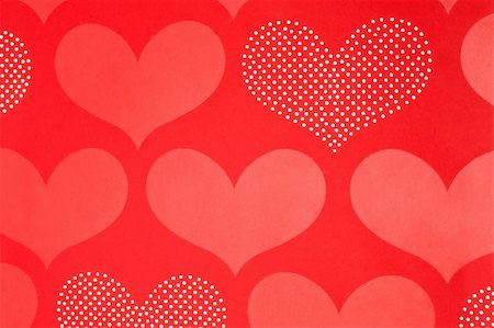 background of red wrapping paper with hearts Foto de stock - Royalty-Free Super Valor e Assinatura, Número: 400-04805293