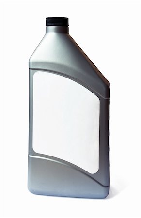 simsearch:400-05265941,k - plastic bottle of motor oil with blank label isolated on white Fotografie stock - Microstock e Abbonamento, Codice: 400-04805533