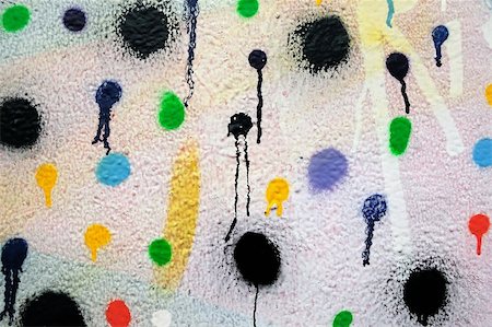 simsearch:400-05304334,k - Textured wall covered with dots of dripping paint. Fotografie stock - Microstock e Abbonamento, Codice: 400-04805564