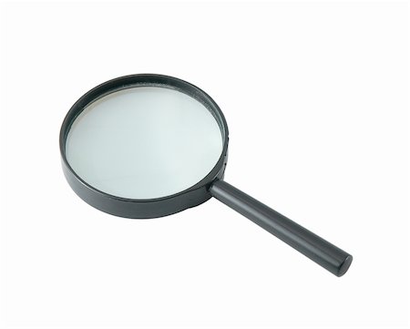 first responder - magnifying glass isolated on a white background Photographie de stock - Aubaine LD & Abonnement, Code: 400-04805766