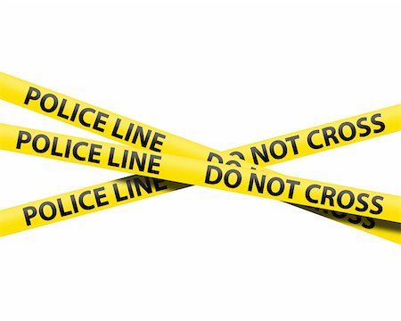 detective at the crime scene - police line tape isolated on a white background Stock Photo - Budget Royalty-Free & Subscription, Code: 400-04805797