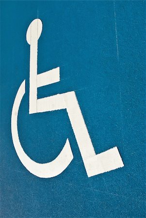 Disabled parking in car park Stock Photo - Budget Royalty-Free & Subscription, Code: 400-04806053