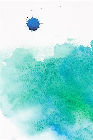 Abstract watercolor hand painted background Stock Photo - Budget Royalty-Free & Subscription, Code: 400-04806325