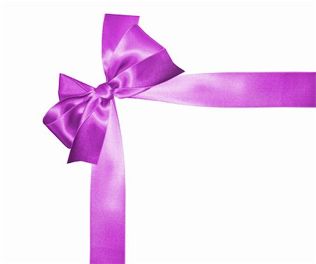 simsearch:400-06172940,k - Pink ribbon and bow isolated on white background Photographie de stock - Aubaine LD & Abonnement, Code: 400-04806449