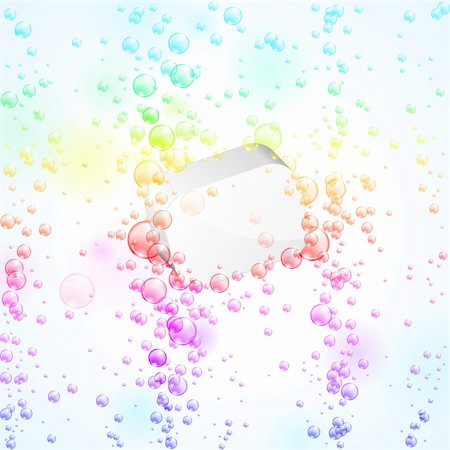 simsearch:400-04806460,k - Colorful glowing bubbles under water. Vector illustration Stock Photo - Budget Royalty-Free & Subscription, Code: 400-04806460