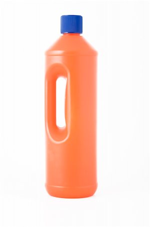 simsearch:400-04303572,k - orange bottle, cleaning product on white background Fotografie stock - Microstock e Abbonamento, Codice: 400-04806761