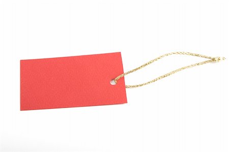 copy-space on red blank tag, shopping notice Stock Photo - Budget Royalty-Free & Subscription, Code: 400-04806854