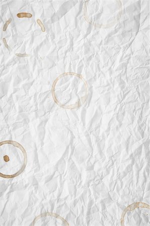 sheet of paper wrinkled - texture of white crumpled paper, used for background Stock Photo - Budget Royalty-Free & Subscription, Code: 400-04806879