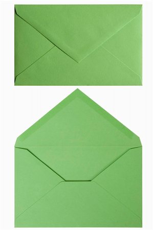 simsearch:400-06853377,k - front view of green envelop on white background Stock Photo - Budget Royalty-Free & Subscription, Code: 400-04806969