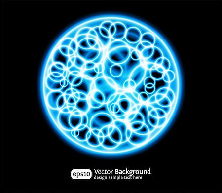 Eps10 bright effects round blue background. Modern light effect. Shining circle backdrop. Foto de stock - Super Valor sin royalties y Suscripción, Código: 400-04807279