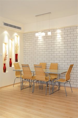 simsearch:400-04304817,k - Modern Dining Room Stock Photo - Budget Royalty-Free & Subscription, Code: 400-04807792