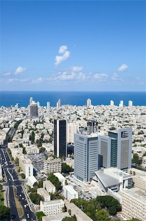 simsearch:6119-08541919,k - Tel Aviv  skyline / Aerial view of  Tel Aviv Photographie de stock - Aubaine LD & Abonnement, Code: 400-04807819