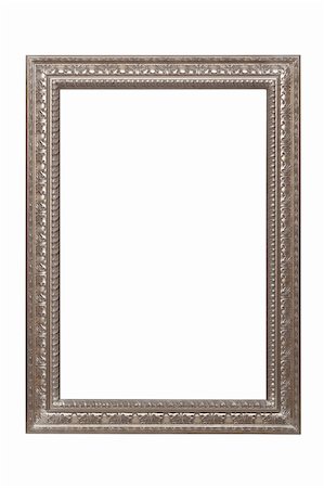 ppart (artist) - Silver plated wooden frame with clipping path Foto de stock - Royalty-Free Super Valor e Assinatura, Número: 400-04808189
