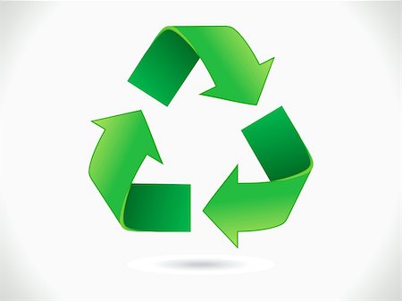 environmental business illustration - abstract recycle icon vector illustration Photographie de stock - Aubaine LD & Abonnement, Code: 400-04809438