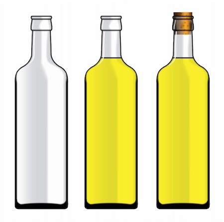 ruslan5838 (artist) - Illustration of set of different bottles on a white background Foto de stock - Super Valor sin royalties y Suscripción, Código: 400-04809759