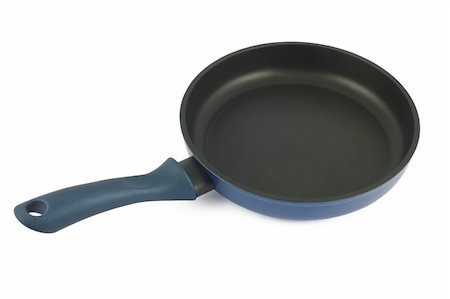 Pan with handle on white background Stock Photo - Budget Royalty-Free & Subscription, Code: 400-04800094