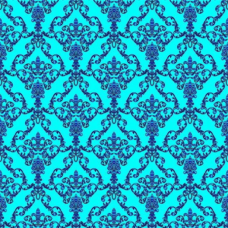 simsearch:400-04800290,k - Seamless wallpaper pattern from abstract smooth forms, vector Photographie de stock - Aubaine LD & Abonnement, Code: 400-04800282