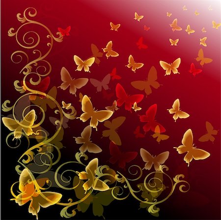 simsearch:400-05260365,k - Abstract colourful background with butterflies. A vector. Foto de stock - Super Valor sin royalties y Suscripción, Código: 400-04800309