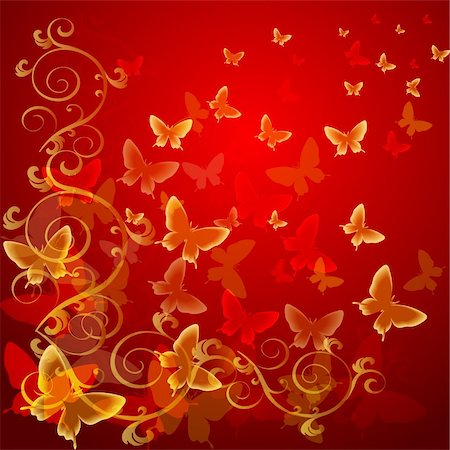 simsearch:400-05260365,k - Abstract colourful background with butterflies. A vector. Stock Photo - Budget Royalty-Free & Subscription, Code: 400-04800311