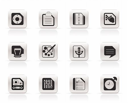 simsearch:400-04374423,k - Mobile Phone, Computer and Internet Icons - Vector Icon Set 3 Stock Photo - Budget Royalty-Free & Subscription, Code: 400-04800446