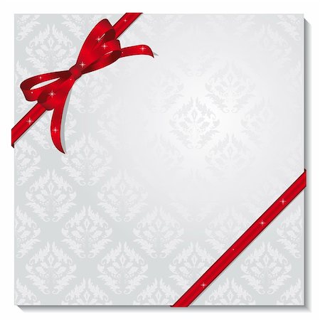 postcard shop - Gift box with a red bow. Vector illustration. Vector art in Adobe illustrator EPS format, compressed in a zip file. The different graphics are all on separate layers so they can easily be moved or edited individually. The document can be scaled to any size without loss of quality. Stock Photo - Budget Royalty-Free & Subscription, Code: 400-04800493