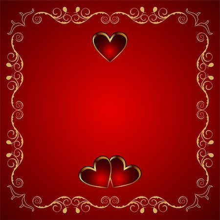 simsearch:400-04307995,k - Illustration Valentine greeting card with heart - vector Fotografie stock - Microstock e Abbonamento, Codice: 400-04800853