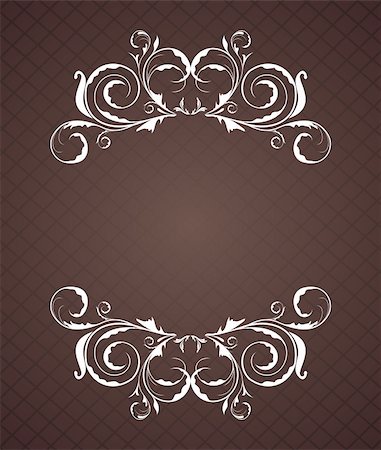 Illustration vintage frame for design card - vector Stock Photo - Budget Royalty-Free & Subscription, Code: 400-04800864