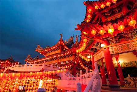 famous thean hou temple in malaysia during chinese new year celebration Stock Photo - Budget Royalty-Free & Subscription, Code: 400-04800999