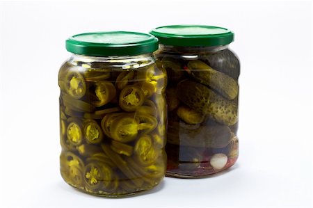 simsearch:400-04849937,k - Pickle and jalapeno jar Stock Photo - Budget Royalty-Free & Subscription, Code: 400-04801028