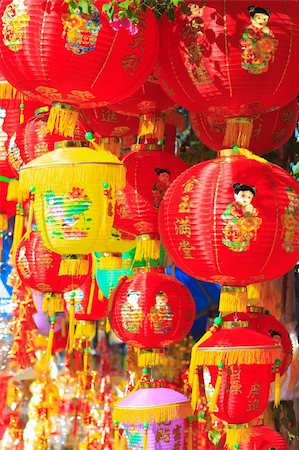 selling crowded - Bright Chinese New Year decoration Stock Photo - Budget Royalty-Free & Subscription, Code: 400-04801181