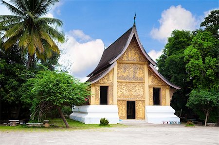 Ancient Temple in Luang Prabang, Laos Stock Photo - Budget Royalty-Free & Subscription, Code: 400-04801249