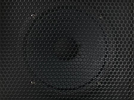 A modern black amplifier audio speaker image Stock Photo - Budget Royalty-Free & Subscription, Code: 400-04801493