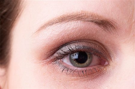 Opened woman eye with makeup. Macro shot. Fotografie stock - Microstock e Abbonamento, Codice: 400-04801705