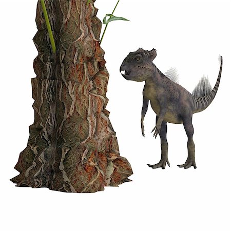 simsearch:400-05130767,k - Dinosaur Archaeoceratops. 3D rendering with clipping path and shadow over white Stock Photo - Budget Royalty-Free & Subscription, Code: 400-04801711