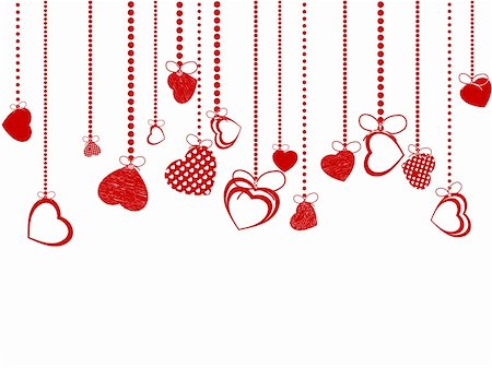 people heart group - Valentines Day Background. EPS 8 vector file included Stock Photo - Budget Royalty-Free & Subscription, Code: 400-04801746