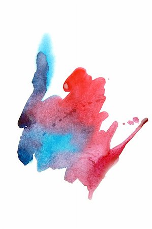 Abstract watercolor hand painted background Stock Photo - Budget Royalty-Free & Subscription, Code: 400-04801742