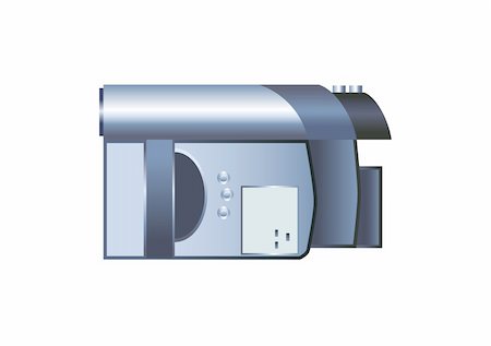 simsearch:400-04728971,k - Digital video camera. Vector illustration on white background Stock Photo - Budget Royalty-Free & Subscription, Code: 400-04801886