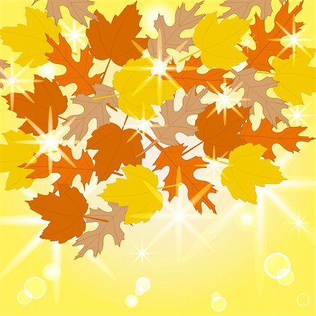 vector illustration of the  leaves background. eps10 Stockbilder - Microstock & Abonnement, Bildnummer: 400-04801968