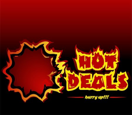 hot deals pro-motive vector banner  you can use the banner for a single deal also, the letter S is not grouped with the rest letters, so can be easily removed Photographie de stock - Aubaine LD & Abonnement, Code: 400-04802206