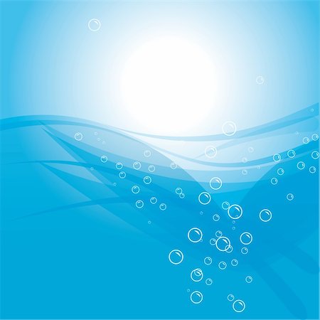 simple background designs to draw - Abstract water background with bubbles. Vector illustration. Vector art in Adobe illustrator EPS format, compressed in a zip file. The different graphics are all on separate layers so they can easily be moved or edited individually. The document can be scaled to any size without loss of quality. Stock Photo - Budget Royalty-Free & Subscription, Code: 400-04802429