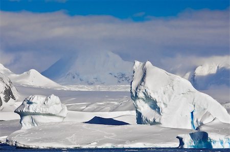 Antarctic iceberg in the snow Stock Photo - Budget Royalty-Free & Subscription, Code: 400-04802543