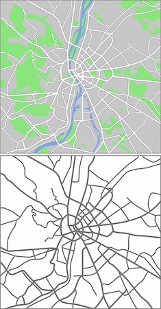 simsearch:400-09051583,k - Vector map of Budapest. Photographie de stock - Aubaine LD & Abonnement, Code: 400-04802743