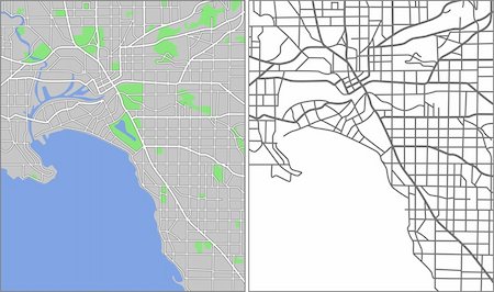 simsearch:400-09051583,k - Vector map of Melbourne. Photographie de stock - Aubaine LD & Abonnement, Code: 400-04802764