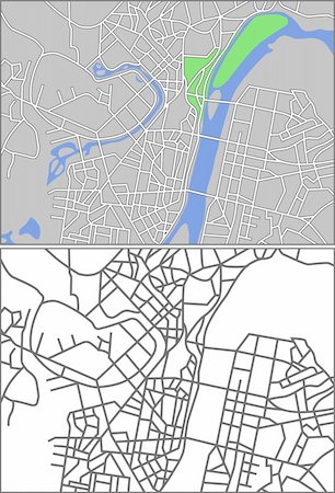 simsearch:400-09051583,k - Vector map of Pyongyang. Photographie de stock - Aubaine LD & Abonnement, Code: 400-04802775