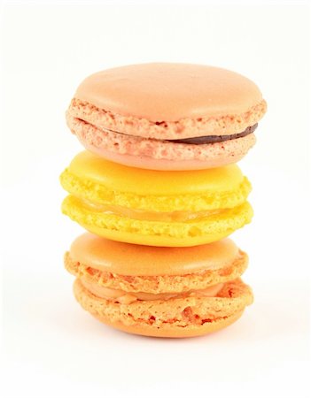 Traditional french macarons, isolated on white Photographie de stock - Aubaine LD & Abonnement, Code: 400-04802800