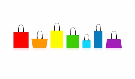 simsearch:400-05248445,k - Shopping bags isolated for your design Fotografie stock - Microstock e Abbonamento, Codice: 400-04802909