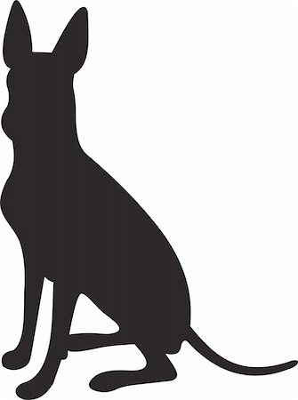 retriever silhouette - Dog silhouette isolated on white background. Vector Stock Photo - Budget Royalty-Free & Subscription, Code: 400-04803525