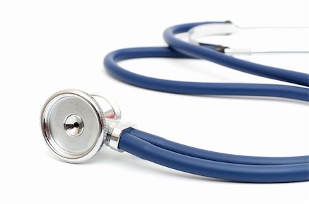 medical stethoscope isolated on a white background Stock Photo - Budget Royalty-Free & Subscription, Code: 400-04803605